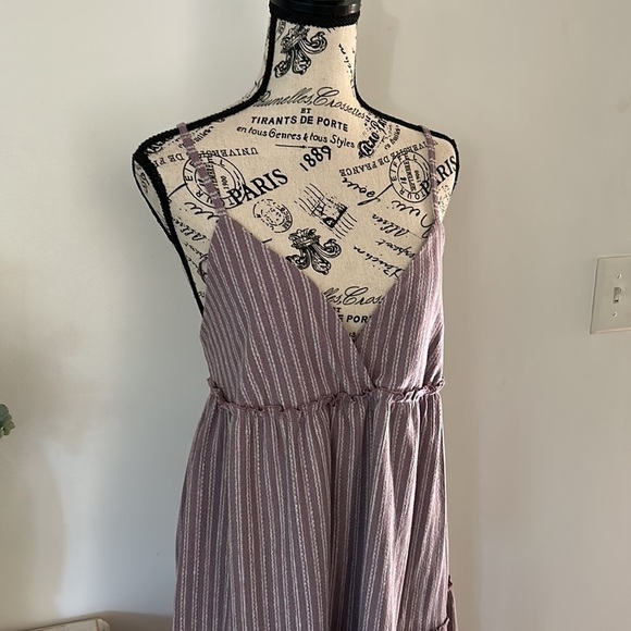 Pull & Bear Striped Baggy Romper Womens size L - Picture 3 of 9